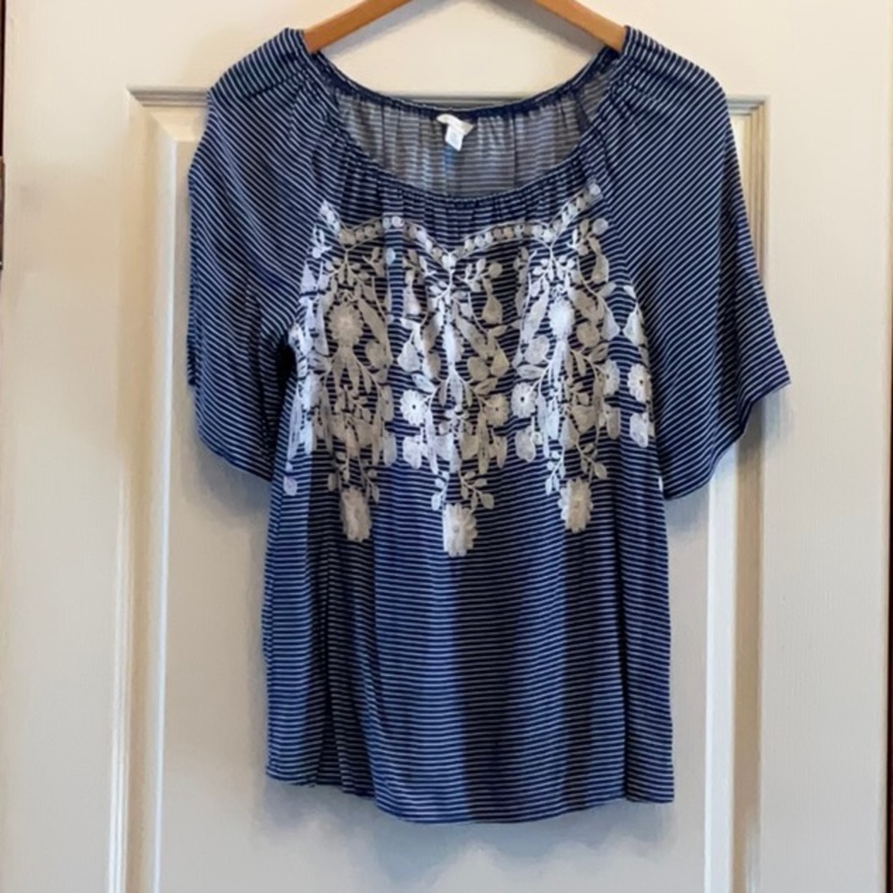Cato Embroidered Blouse!